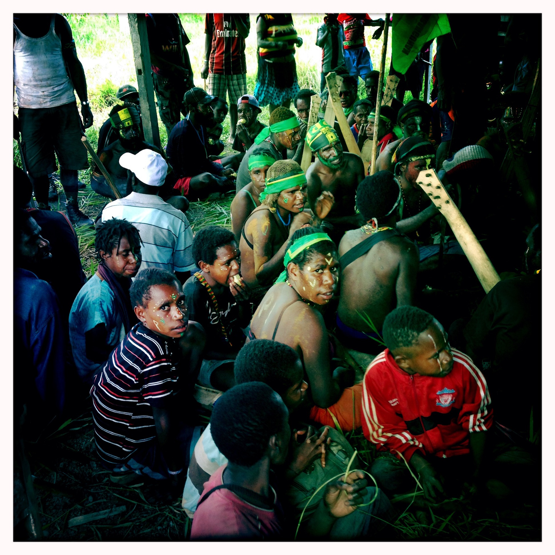 PPP supporters in Tolikara waiting for the candidate - Bobby Anderson 7. Anderson3